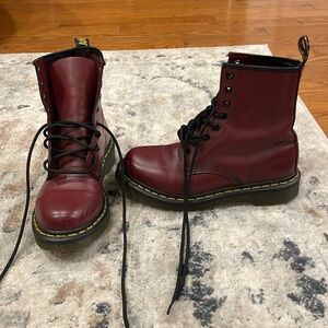 Burgundy Dr. Martens Air Cushion Sole